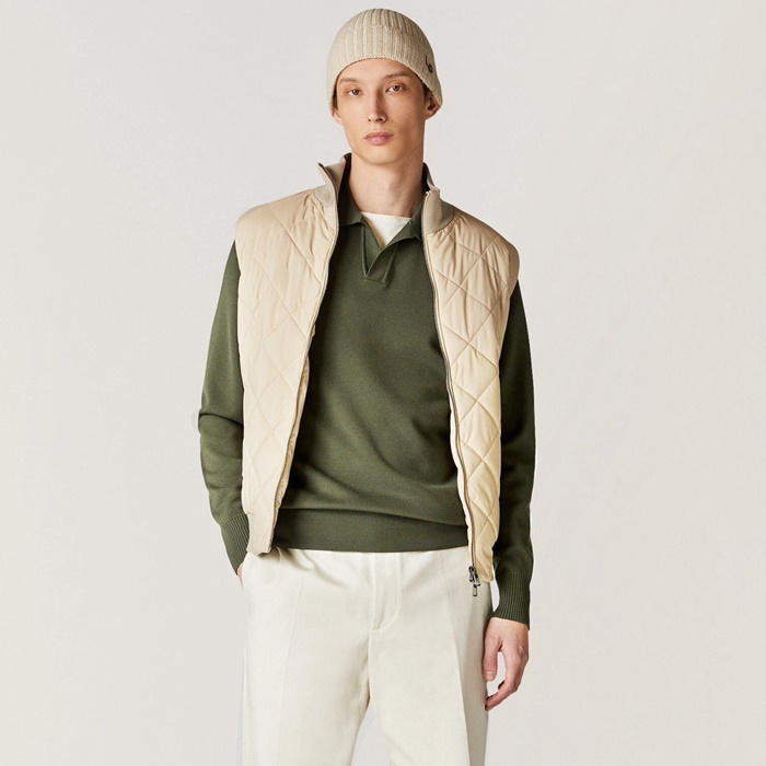 ロロピアーナメンズポロ長袖Tシャツc1896