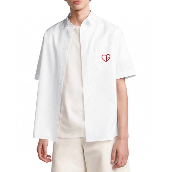 ディオールメンズホワイト半袖シャツc1906