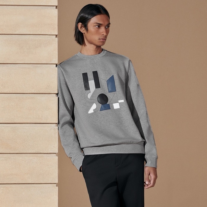 エルメスメンズラウンドスウェットシャツc1932