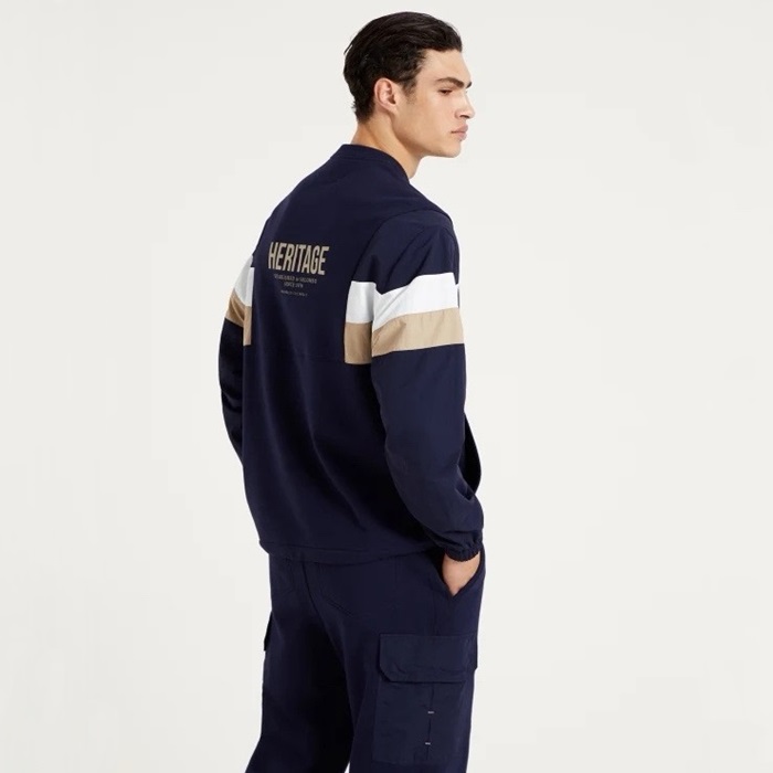 ブルネロクチネリメンズラウンドスウェットシャツc1983