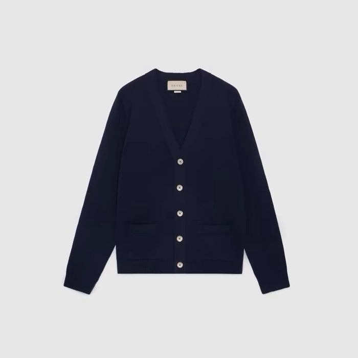 グッチメンズネックカーディガンc1988