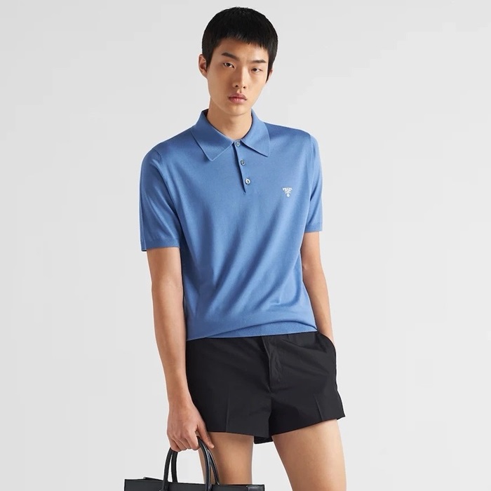 プラダメンズ半袖ポロシャツc1990