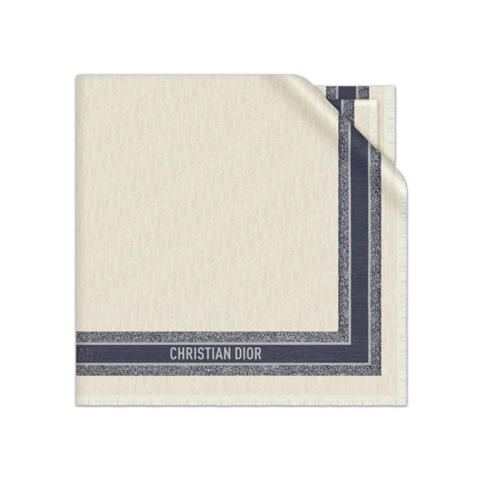 ディオールレディースホワイトマフラーc2337