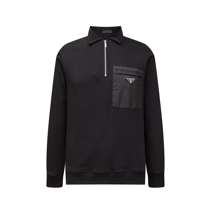 プラダメンズジップアップスウェットシャツ-c2005