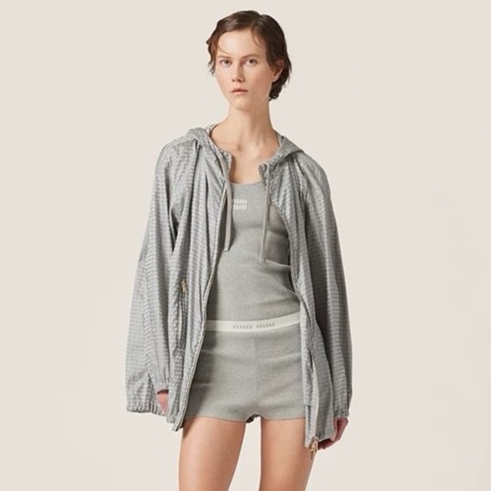 ミュウミュウレディースグレージャケットc2015