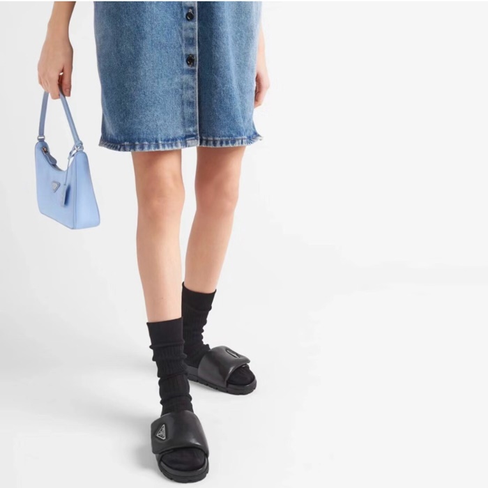 プラダレディースソフトパディングミュールs1390