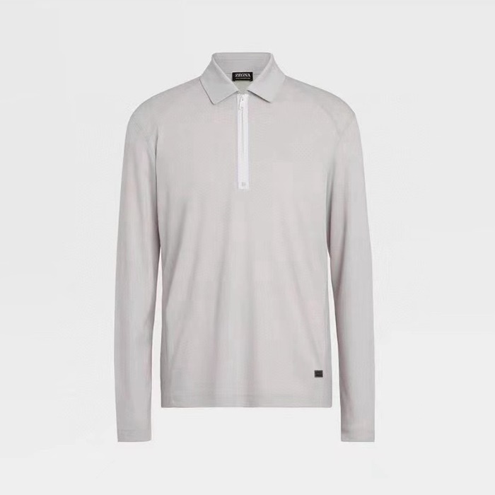 エルメネジルドゼニアメンズポロ長袖Tシャツc2047