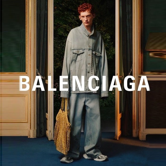 バレンシアガメンズブルージャケットc2067