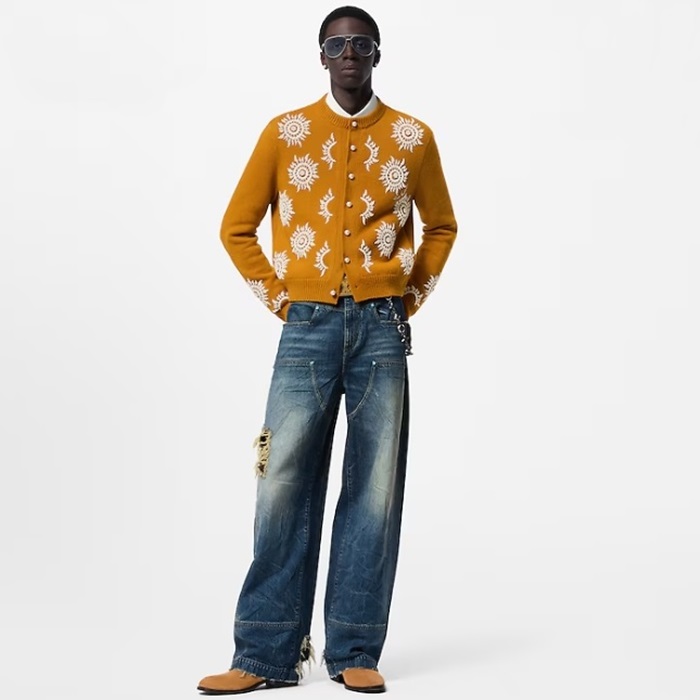 ルイヴィトンメンズブルージーンズc2069