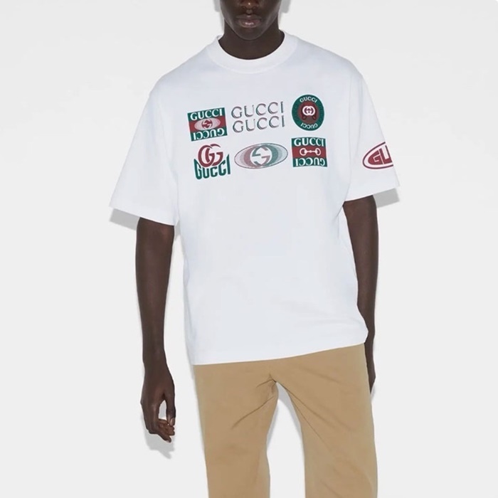 グッチメンズラウンド半袖Tシャツc2071