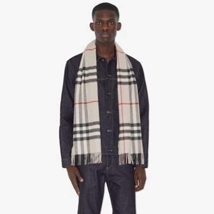 バーバリーユニセックスクラシックマフラーc2343