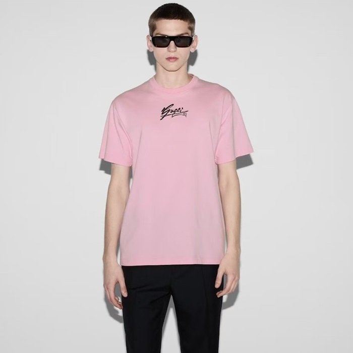 グッチメンズラウンド半袖Tシャツc2080