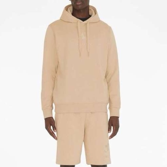 バーバリーメンズベージュフーディc2123