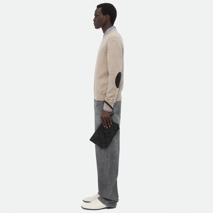 ボッテガヴェネタメンズダイアゴレザーパウチb2413