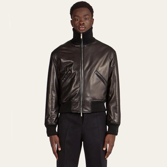 サルヴァトーレフェラガモメンズレザージャケットc2154