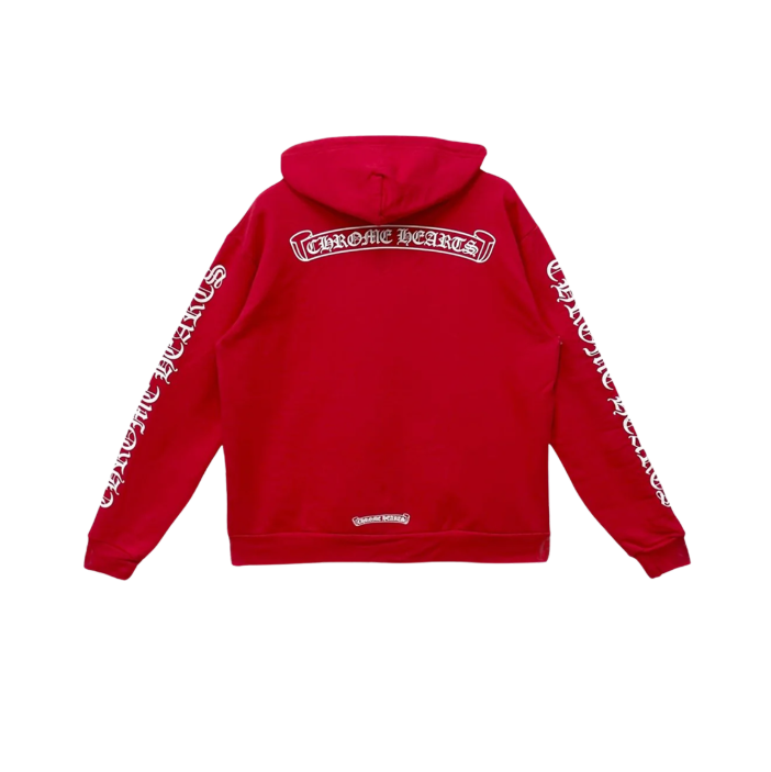 クロムハーツメンズレッドフーディc2155