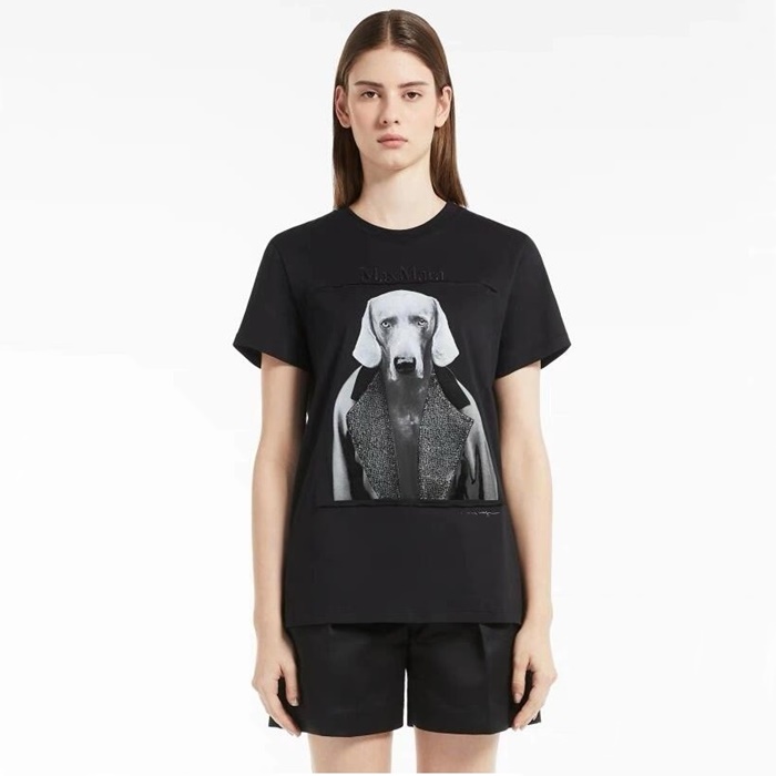 マックスマーラレディースクルーネック半袖Tシャツc2161