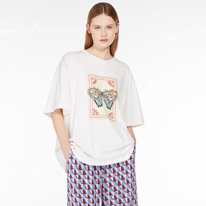 マックスマーラレディースクルーネック半袖Tシャツc2166