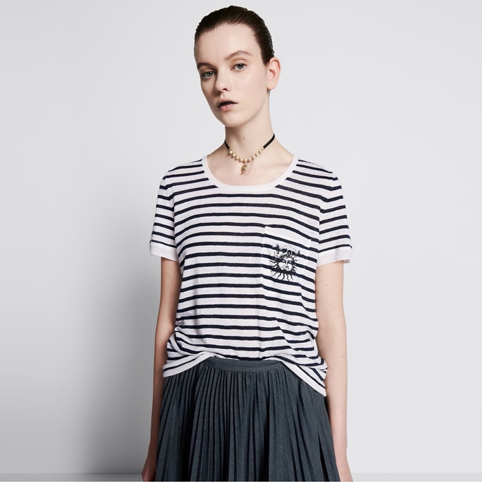 ディオールレディースラウンド半袖Tシャツc2219