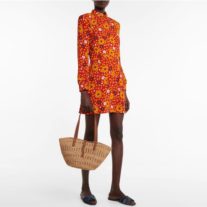 サンローランレディースラフィアショッパーバッグb2571