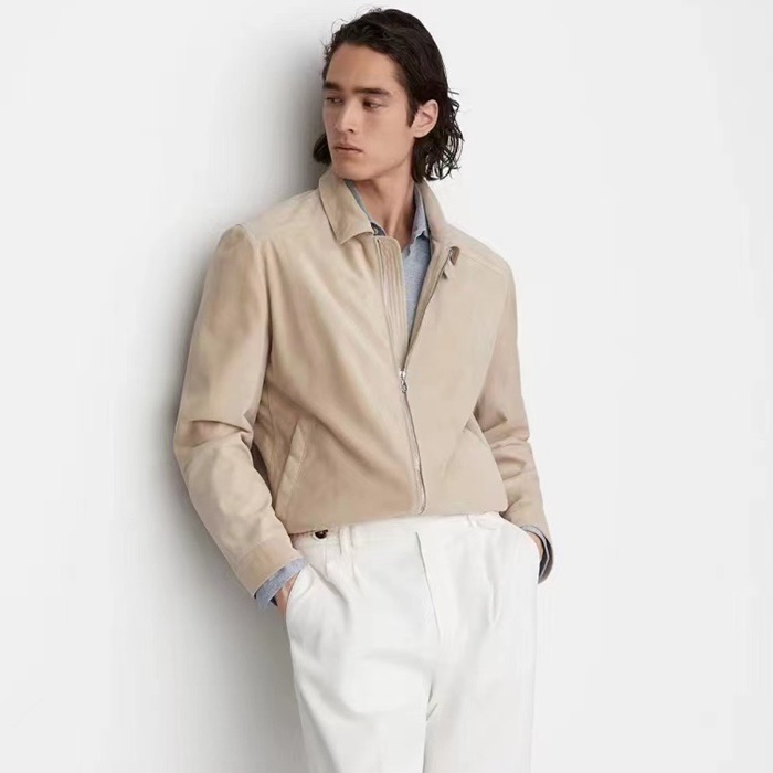 ブルネロクチネリメンズレザージャケットc2227