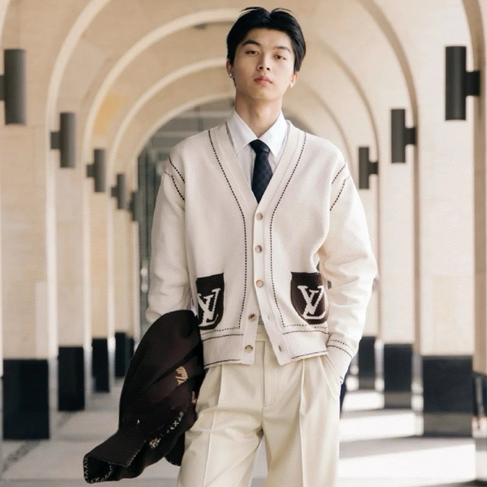 ルイヴィトンメンズネックカーディガンc2266