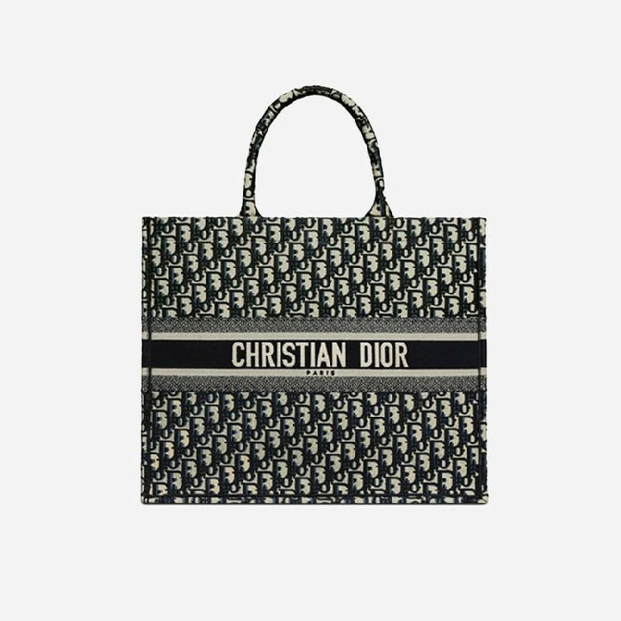 ディオールレディースオブリークエンブロイダードブックトートバッグラージi2586