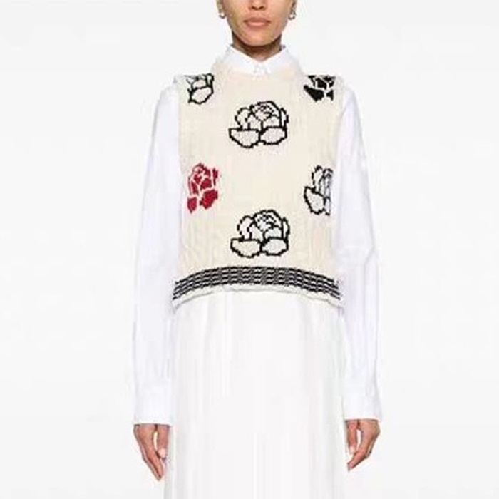 トムブラウンレディースラウンドベストc2336