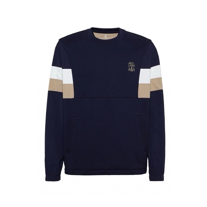 ブルネロクチネリメンズラウンドスウェットシャツu2354