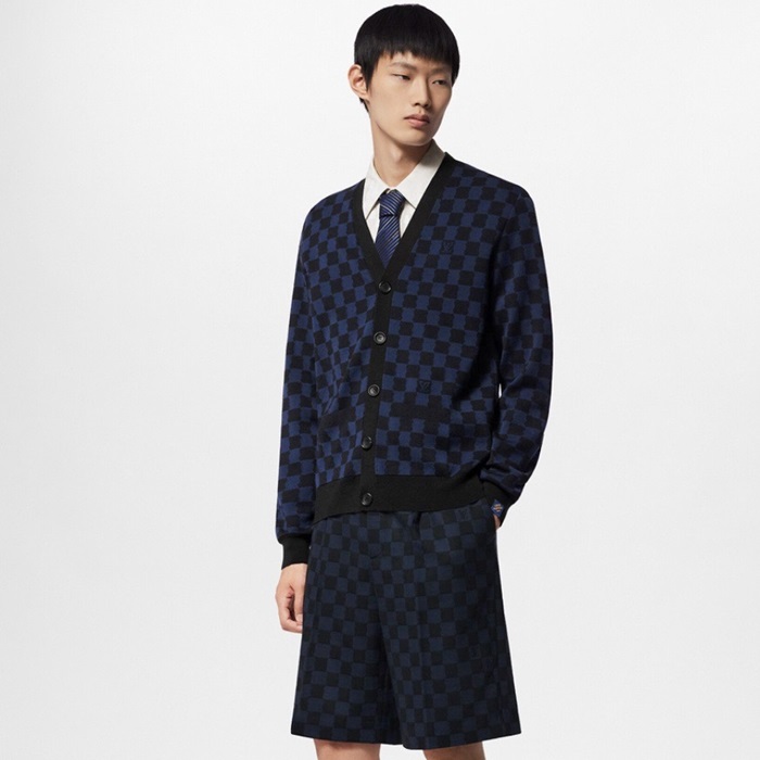 ルイヴィトンメンズネックカーディガンc2355