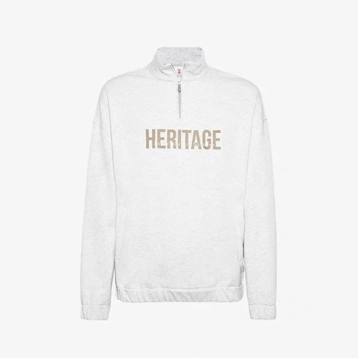 ブルネロクチネリメンズジップアップスウェットシャツ-u2359