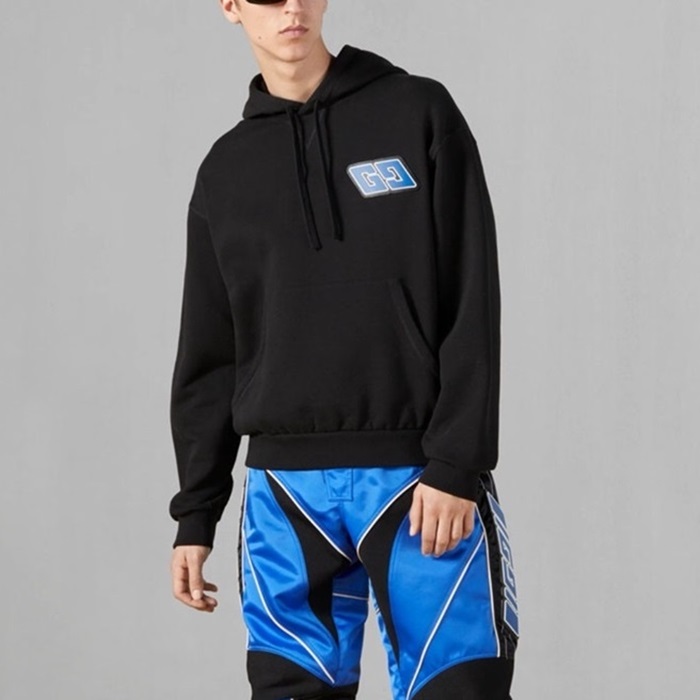 グッチメンズブラックフーディc2362