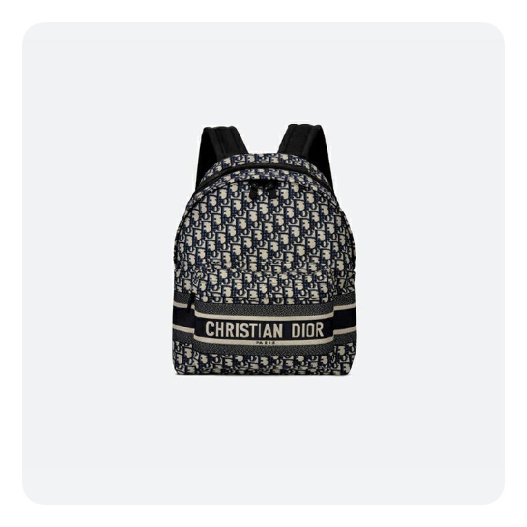 ディオールベージュ&ブラックトラベルバックパックi2638