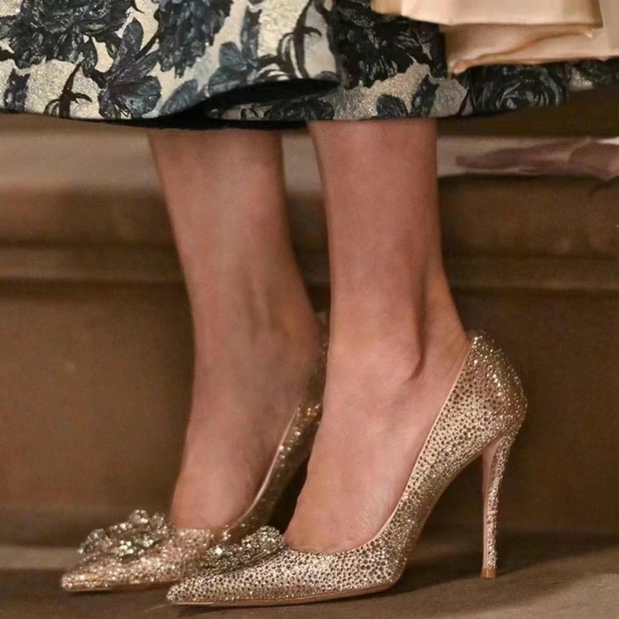 ロジェヴィヴィエレディースグリッターハイヒールシューズs1479