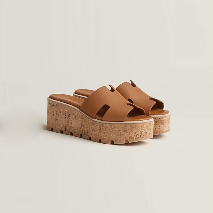 エルメスレディースウェッジヒールミュールs1457