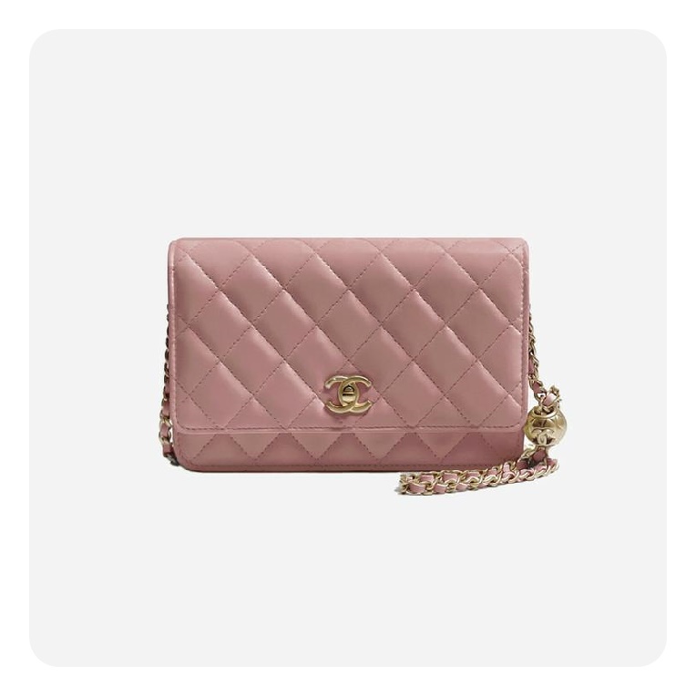 シャネルゴールドラムスキンピンクゴールドh2705