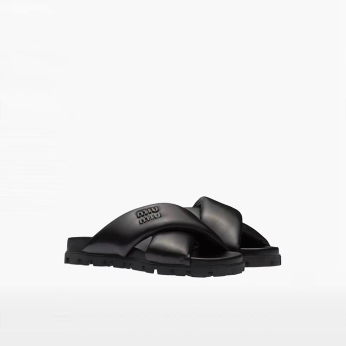 ミュウミュウレディースキルティングミュールs1556