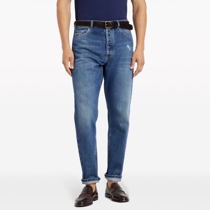 ブルネロクチネリメンズブルージーンズc2429