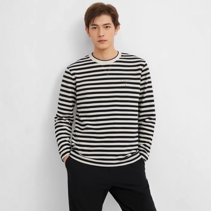 プラダメンズベーシック長袖Tシャツc2442