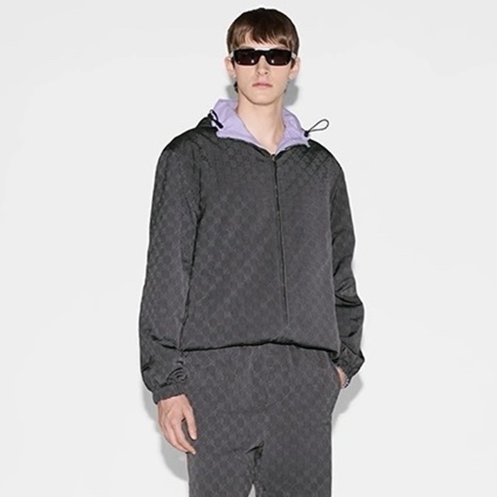 グッチメンズ両面フードジャケットc2448