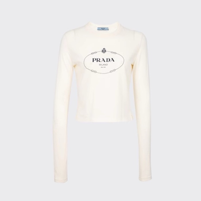 プラダレディースラウンドスウェットシャツc2465