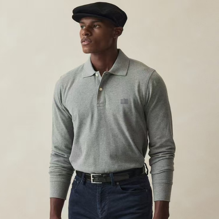 ブルネロクチネリメンズポロ長袖Tシャツc2483