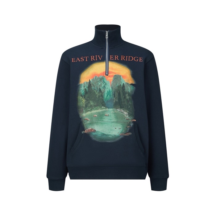 ロエベメンズジップアップスウェットシャツ-c2489