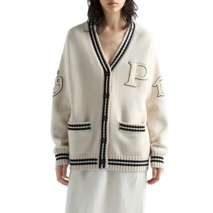 プラダレディースネックカーディガンc2531