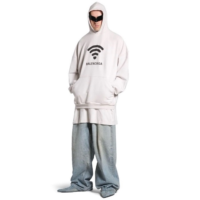 バレンシアガメンズオーバーサイズフーディc2554