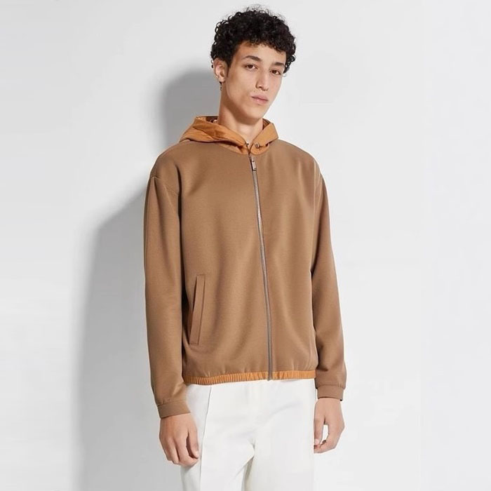 エルメネジルドゼニアメンズジップアップフーディ--c2587