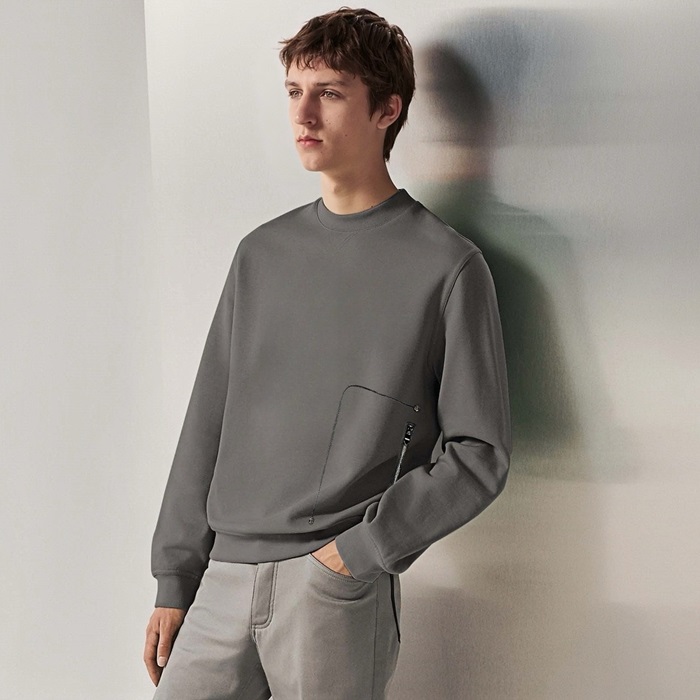 エルメスメンズラウンドスウェットシャツc2646