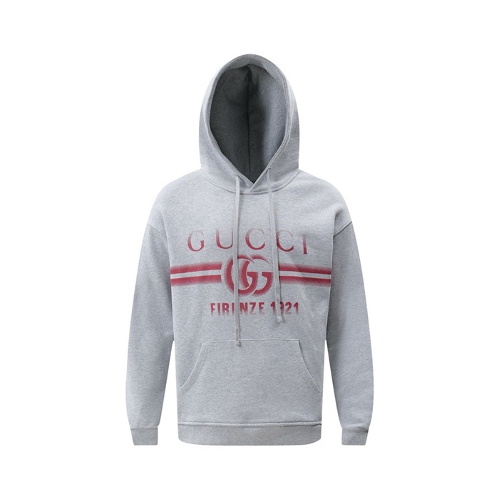 グッチメンズグレーフーディc2677