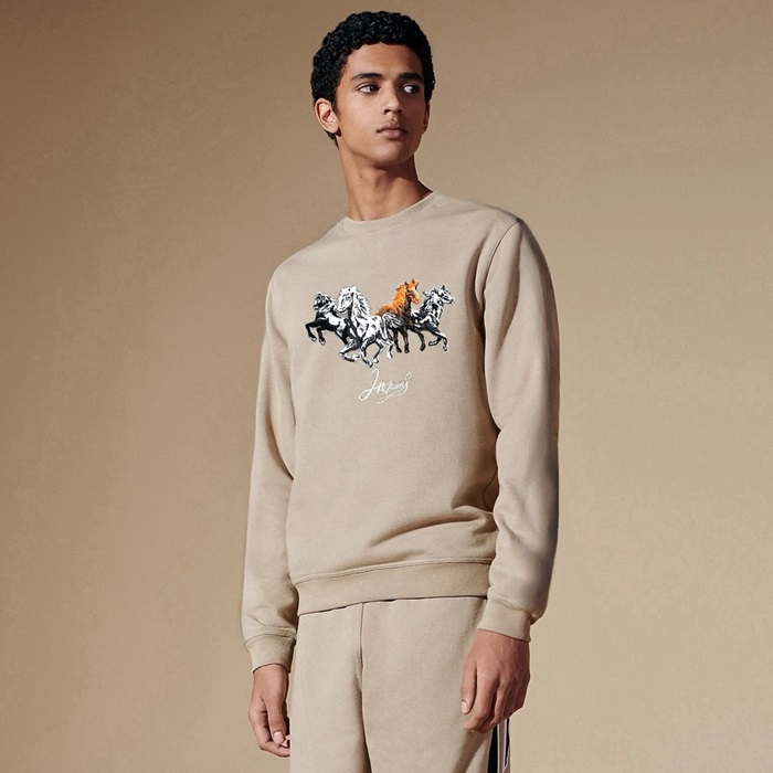 エルメスメンズラウンドスウェットシャツc2719