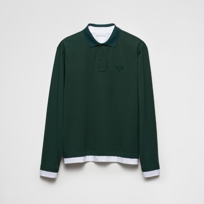 プラダメンズポロ長袖Tシャツc2724